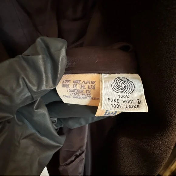 Vintage 90s Anne Klein II 100% Pure Wool Light Utility Jacket USA 10 fits like 6 - Picture 5 of 12